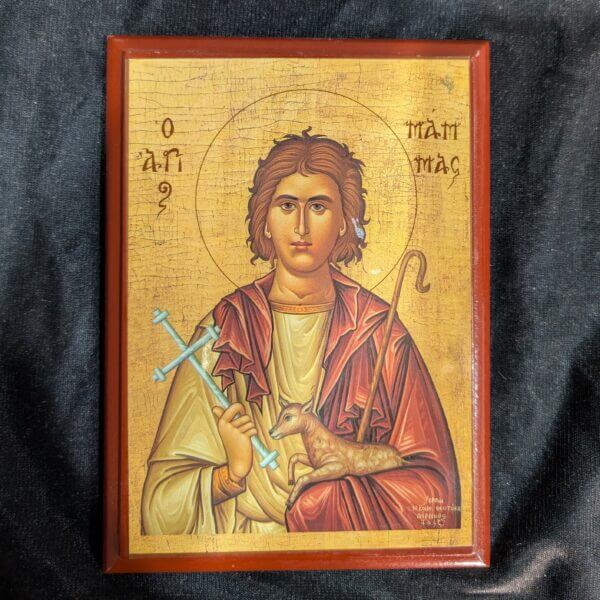 Reproduction Icon of St Mammes of Caesarea Child Martyr