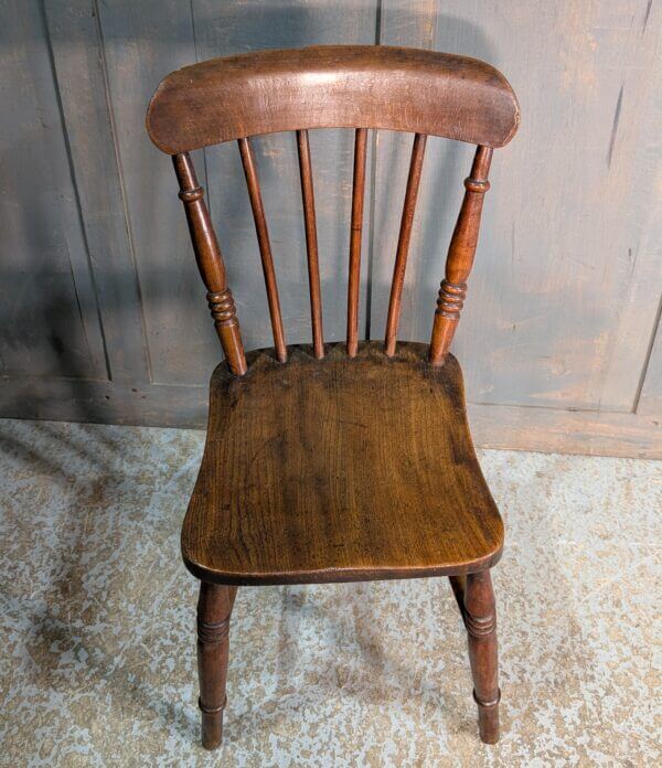 Victorian Elm & Beech Kitchen Style Stick Back Church Chairs