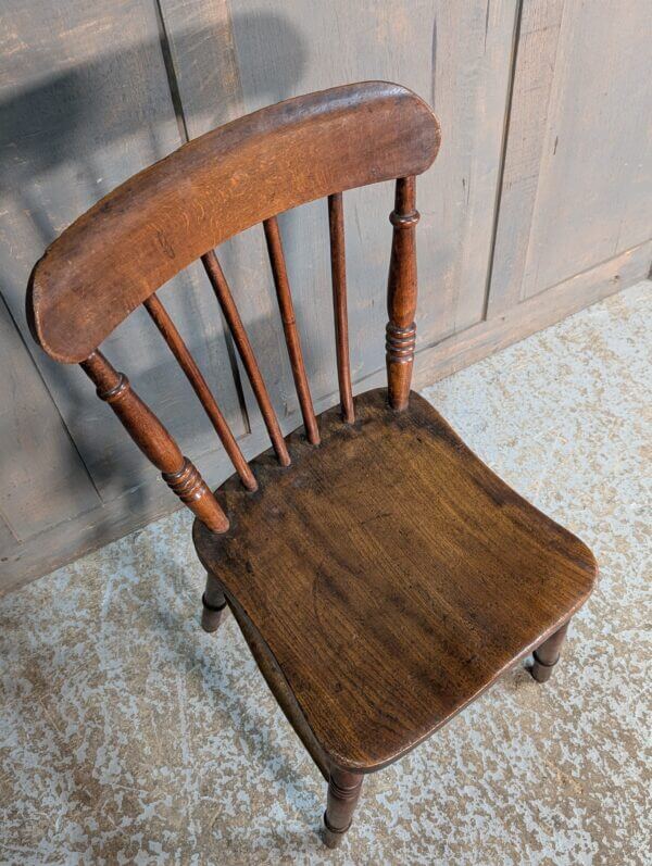 Victorian Elm & Beech Kitchen Style Stick Back Church Chairs