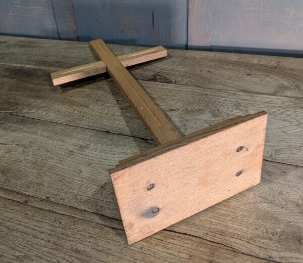 Double Sided Medium Size 1950's Vintage Oak Altar Cross