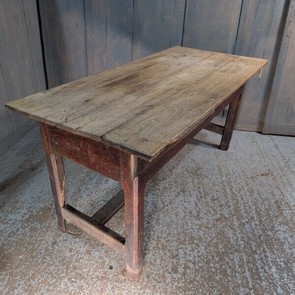 Antique 19th Century Oak French 'Bread' Table