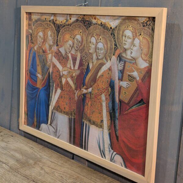 Larger Size Framed Colour Print of Jacopo di Cione's 'Coronation of the Virgin'