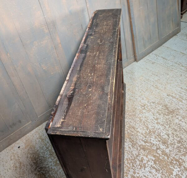 Simple Three Shelf Antique Pine Bookcase