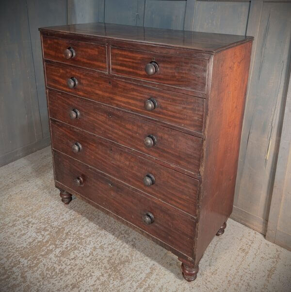 Extra Large Two over Four Victorian Mahogany Chest of Drawers