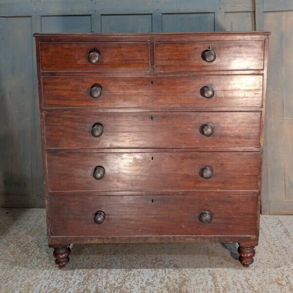 Extra Large Two over Four Victorian Mahogany Chest of Drawers