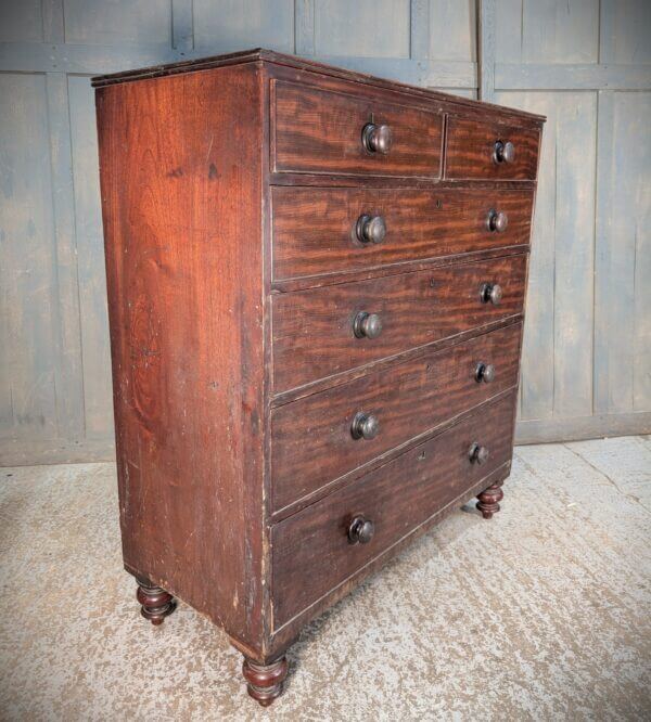 Extra Large Two over Four Victorian Mahogany Chest of Drawers