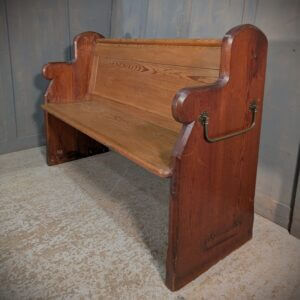 Generous Antique Baltic Pine Church Pews Benches from Holy Trinity Chesham