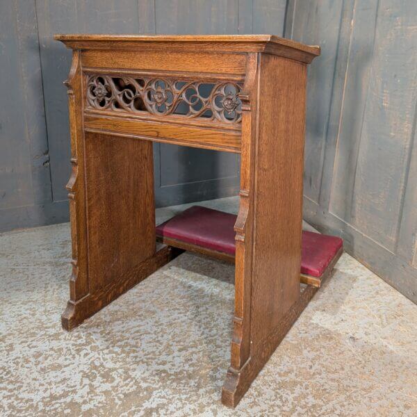 Late Gothic Heavy & Well Made Oak Prayer Desk Prie Dieu