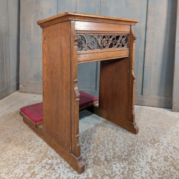 Late Gothic Heavy & Well Made Oak Prayer Desk Prie Dieu