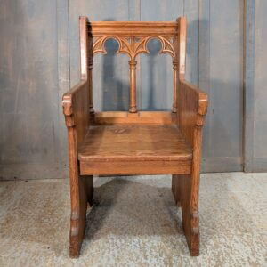 Smaller Size Oak Vintage Minsters Chair