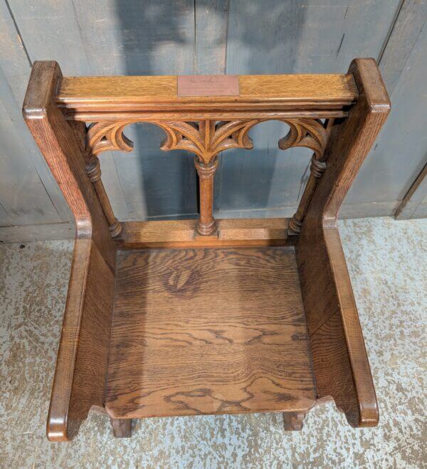 Smaller Size Oak Vintage Minsters Chair