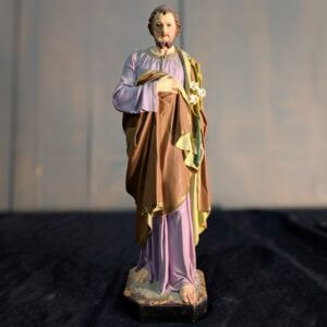 Tranquil Antique French Religious Statue of St Joseph