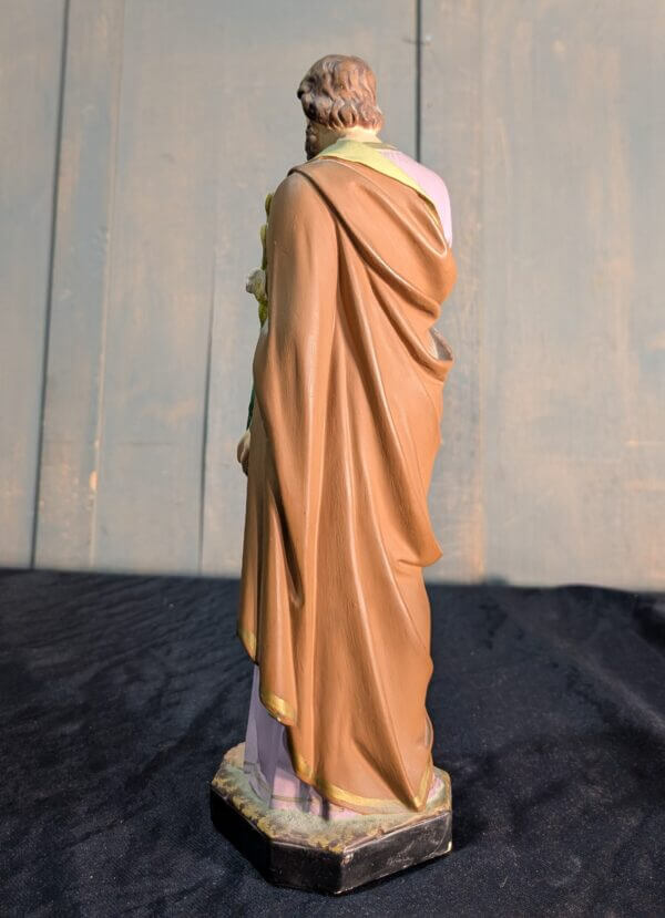 Tranquil Antique French Religious Statue of St Joseph