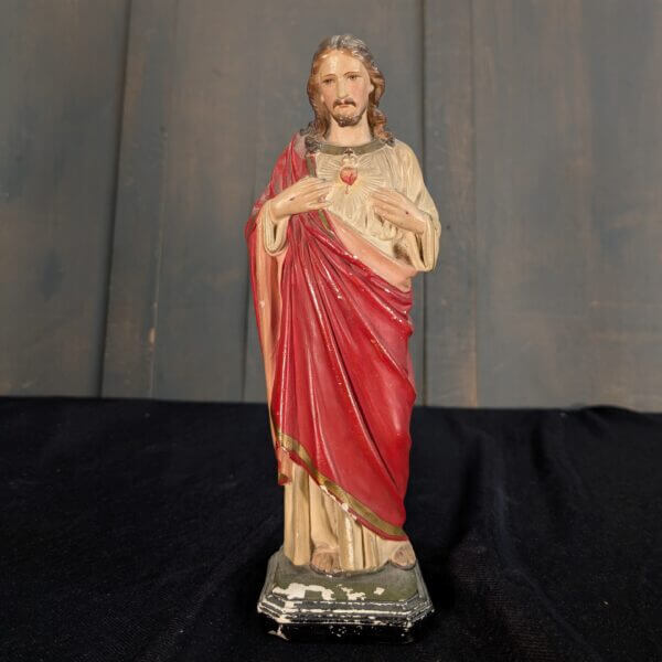 Gentle Featured Religious Smaller Statue of Christ The Sacred Heart