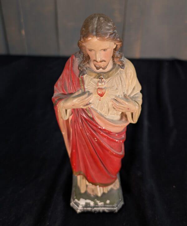 Gentle Featured Religious Smaller Statue of Christ The Sacred Heart