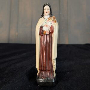 Unusual Small Porcelain Statue of St Terese the Little Flower