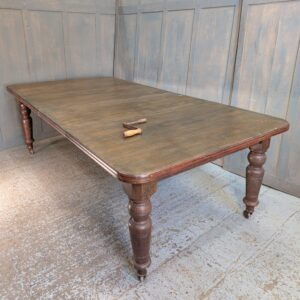 Long Or Short Handsome Strong & Well Made Oak Edwardian Antique Wind Out Table