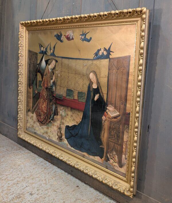 Large Quality Framed Colour Lithograph of The Annunciation of the Virgin