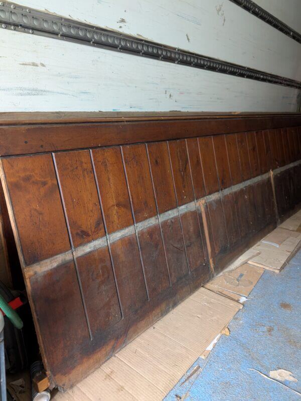 Over 55 metres of William IV 1980's Pine Dado Height T&G Panelling