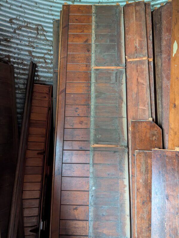 Over 55 metres of William IV 1980's Pine Dado Height T&G Panelling