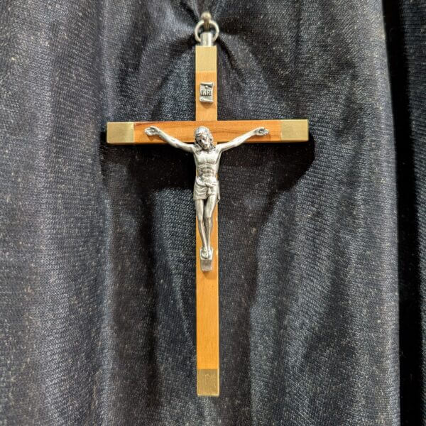 Small Simple Pale Coloured Crucifix