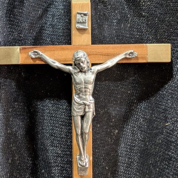 Small Simple Pale Coloured Crucifix