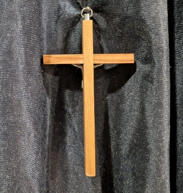 Small Simple Pale Coloured Crucifix