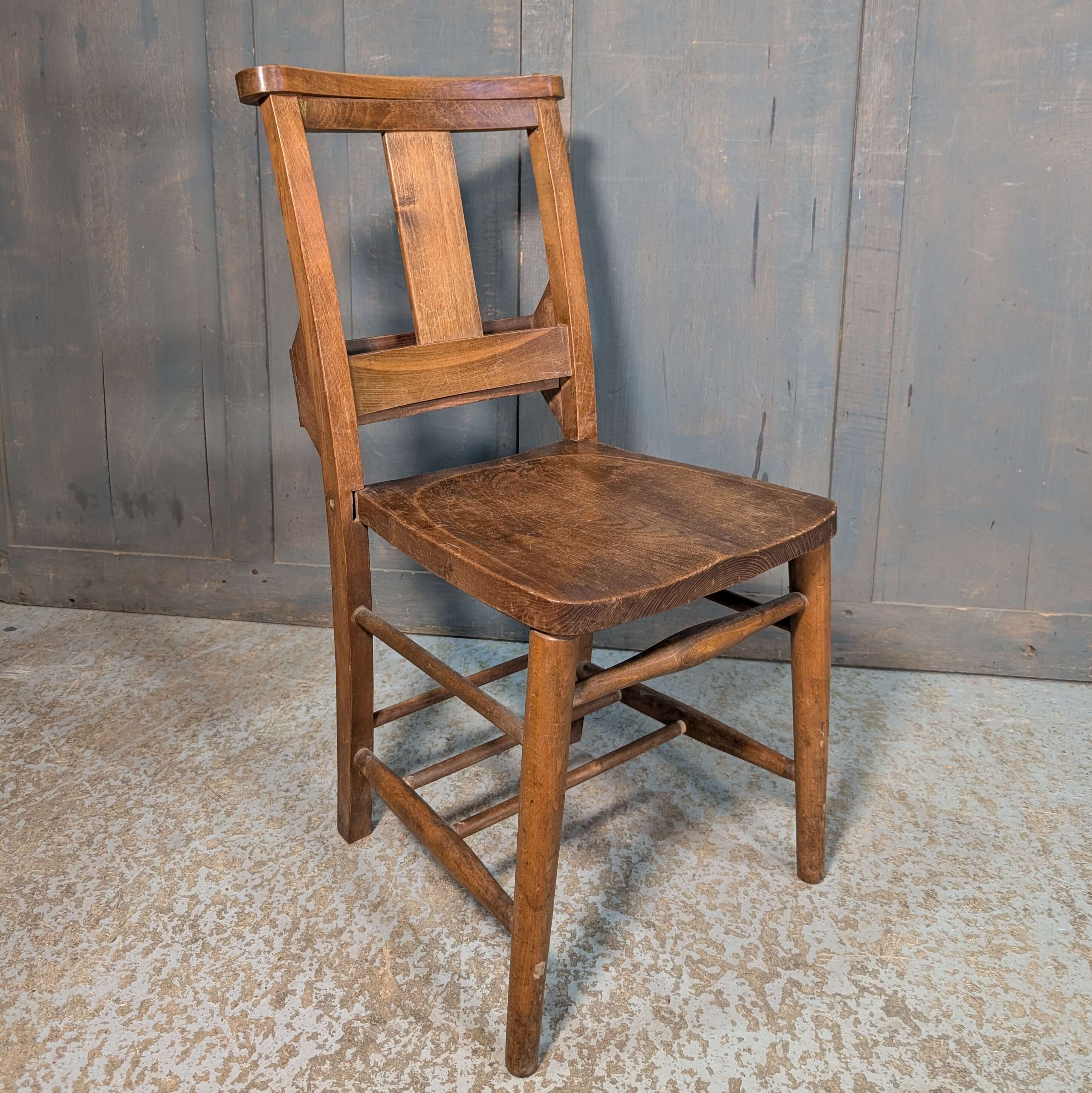 Good Quality Splat Back Church Chapel Chairs in Elm & Beech