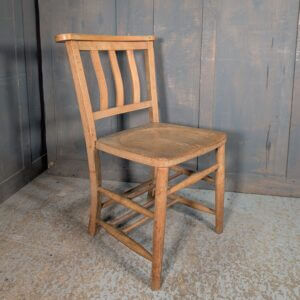 Extra Large Size Vintage Slatback Church Chapel Chairs from St Margaret’s Oxford with No Racks