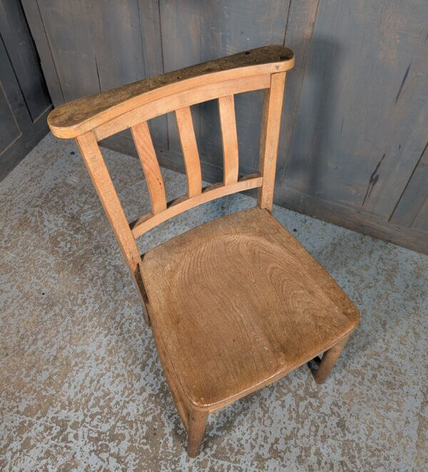 Extra Large Size Vintage Slatback Church Chapel Chairs from St Margaret’s Oxford with No Racks