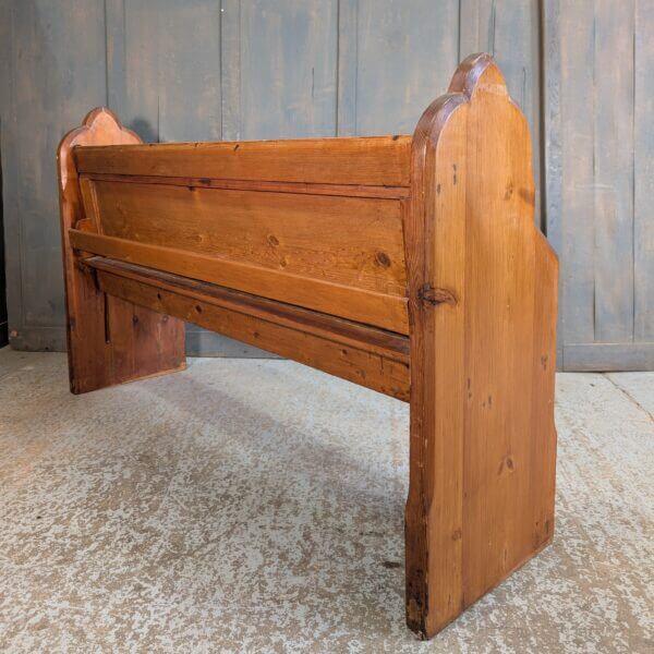 Shoreham Spire Top Antique Pine Church Chapel Pew Bench