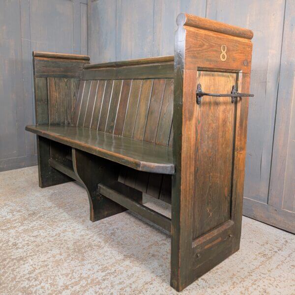 Overbuilt Very Strong Vintage 1910's Pine Church Pews Benches from Christchurch Walton on the Hill