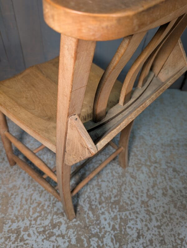 Extra Large Size Vintage Slatback Church Chapel Chairs from St Margaret's Oxford