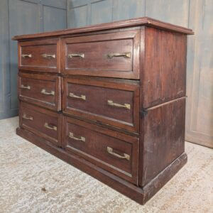 Large 1940's Vintage Split-in-Two Mahogany Vestment Clothes Chest of Drawers