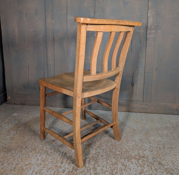 Extra Large Size Vintage Slatback Church Chapel Chairs from St Margaret's Oxford no Racks - Image 2