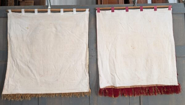 Fabulous Victorian Gold Red & Ivory Church Banner Hangings