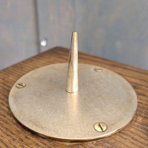 Substantial Mid-Size Oak Plinth Church Pricket Candlestick