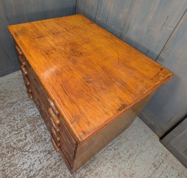Mid Century Oak 'Crusader' Plan Vestment Chest with Six Drawers