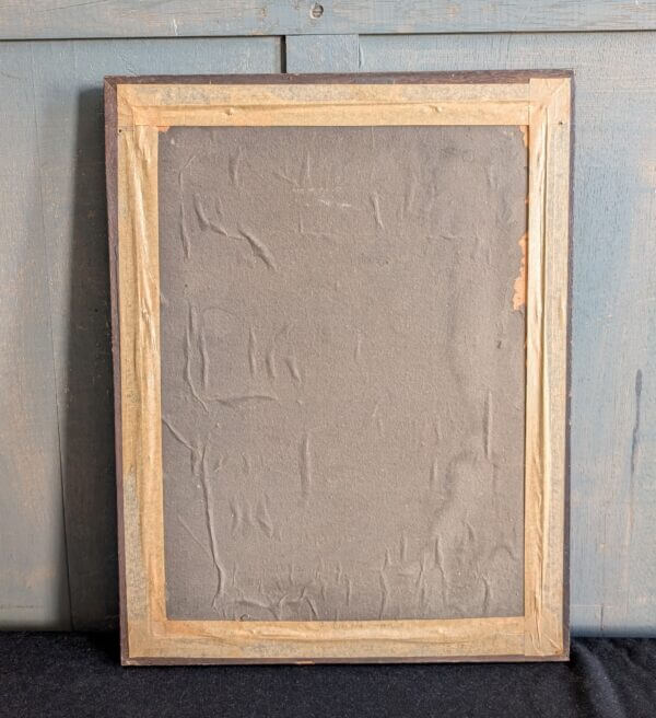 Our Father Which Are In Heaven Sentimental Victorian Lithoprint Snow Scene