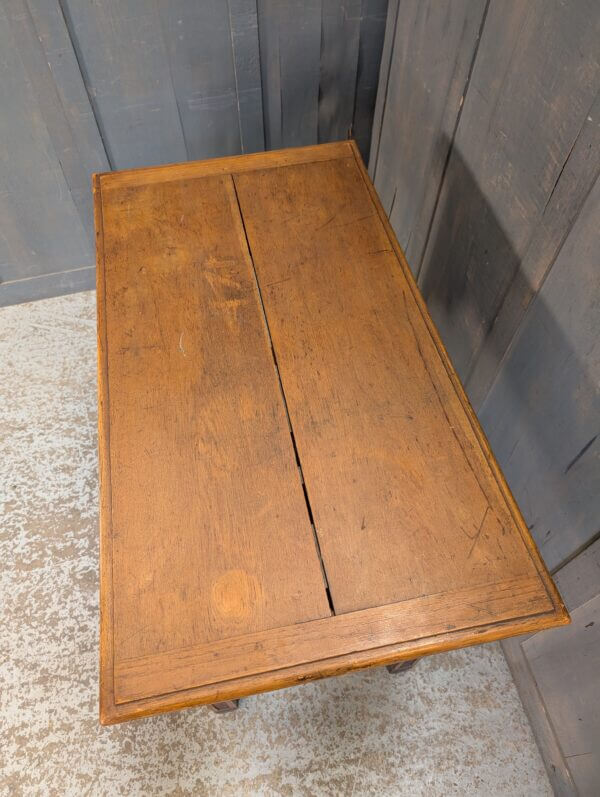 'Do This In Remembrance Of Me' Gothic Carved Oak Antique Communion Table