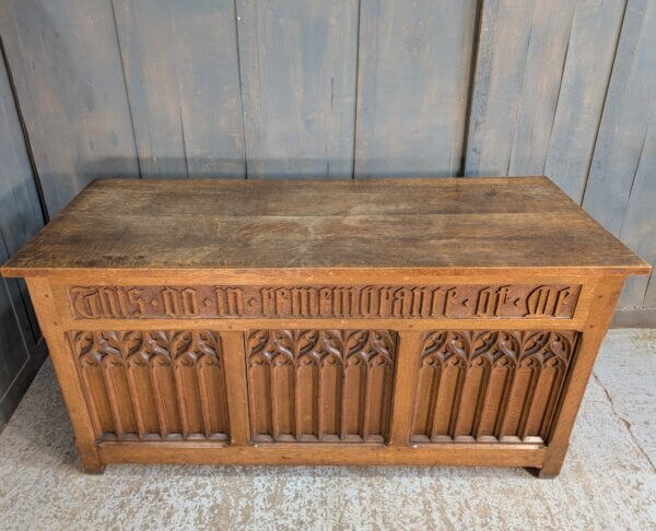 Excellent Antique Oak Gothic Church Altar from St Andrew's Liverpool