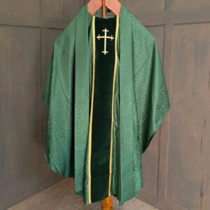 As New Green & Green Velvet with Cross Toomey Chasuble with Stole