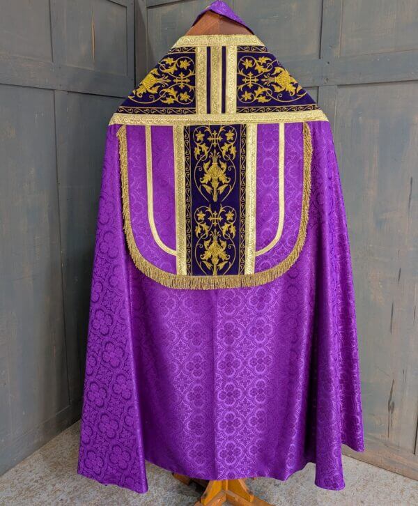 Modern Purple Cope with Mitre and Stole As New