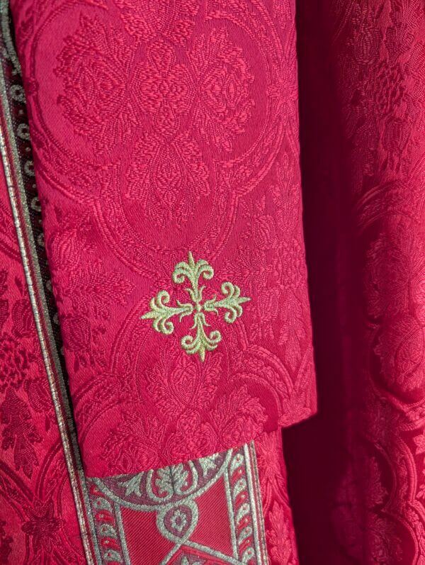 Modern Red & Gold Chasuble & Stole As New