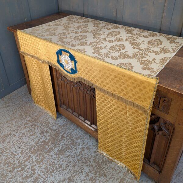 Lovely & Unusual Smaller Size Gold Silk Altar Frontal