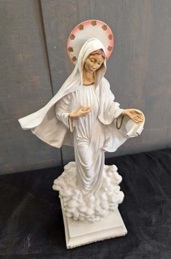 Religious Statue of Madonna of Medjugorje by Guiseppe Armani