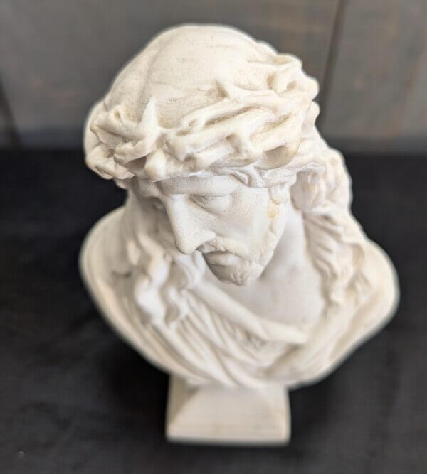 Heavy Polystone Bust of Christ 'Ecce Homo'