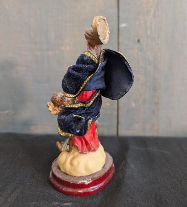 Italian Plastic 'Peoples Art' Religious Statue Mary Untier of Knots