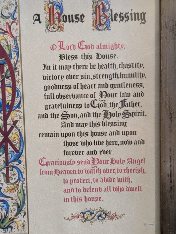 Splendidly Framed Colourful House Blessing