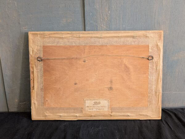 1940's Vintage Framed Colour Print of Da Vinci's Last Supper
